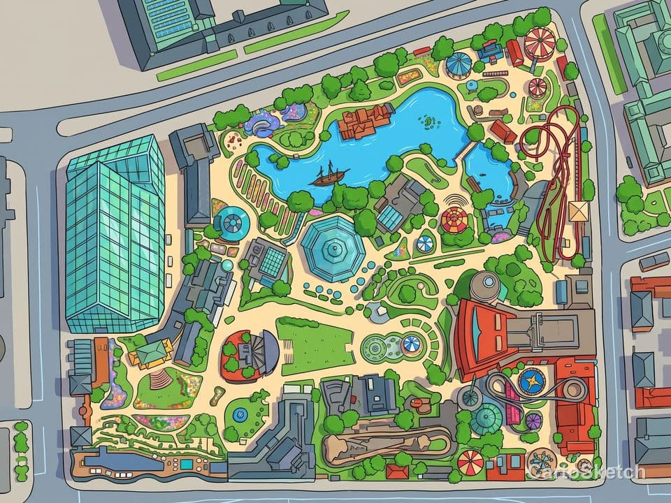 Copenhagen rendered in Cartoon style by Cartosketch AI