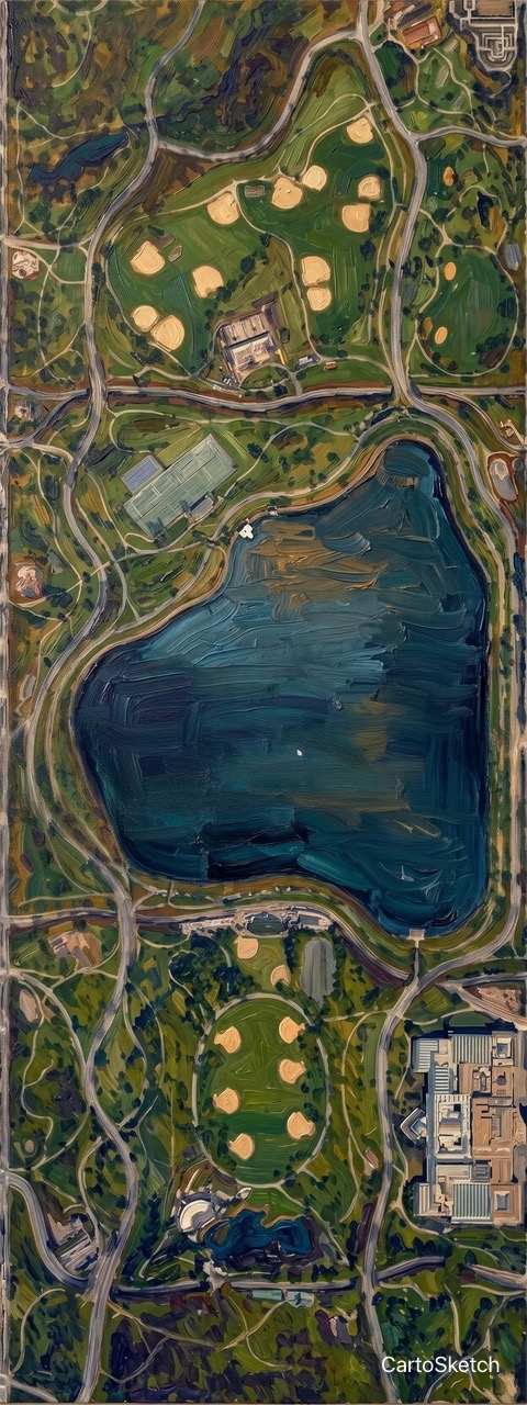 油絵 map art style example
