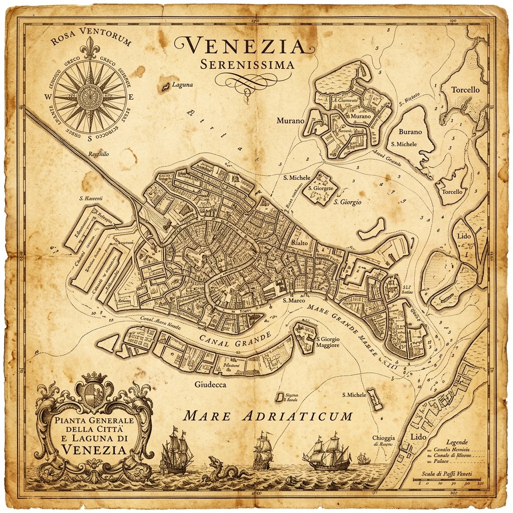 ヴィンテージ地図 map art style example